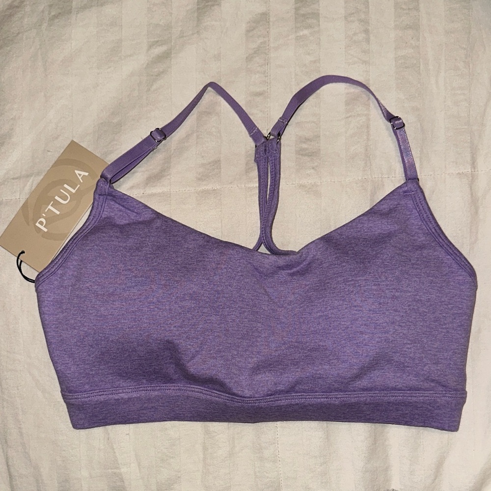 P'tula Bare strappy Lavender Sports Bra